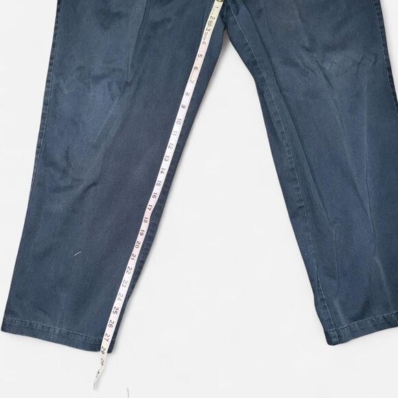 Croft & Barrow Navy Blue Men's Pleated Trouser Pants - Picture 4 of 8